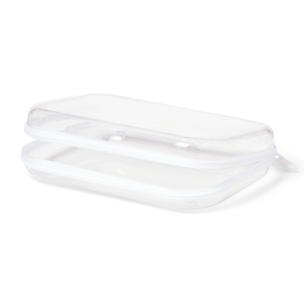 Up & Up clear organizer. Features a teal zipper. Ideal for storing essentials